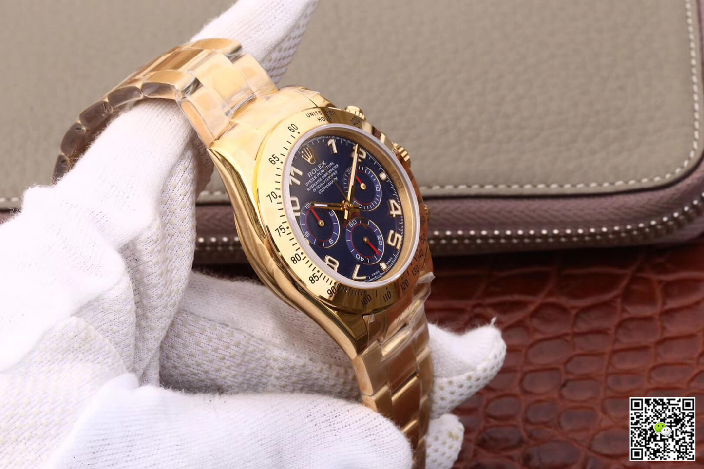 Rolex Daytona Cosmograph 116528 JH Factory Full Gold Blue Dial