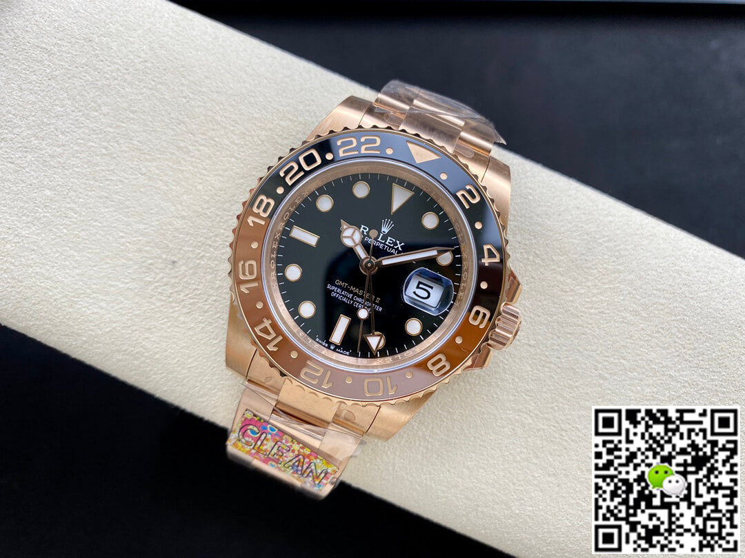 Rolex GMT Master II M126715CHNR-0001 Clean Factory Rose Gold