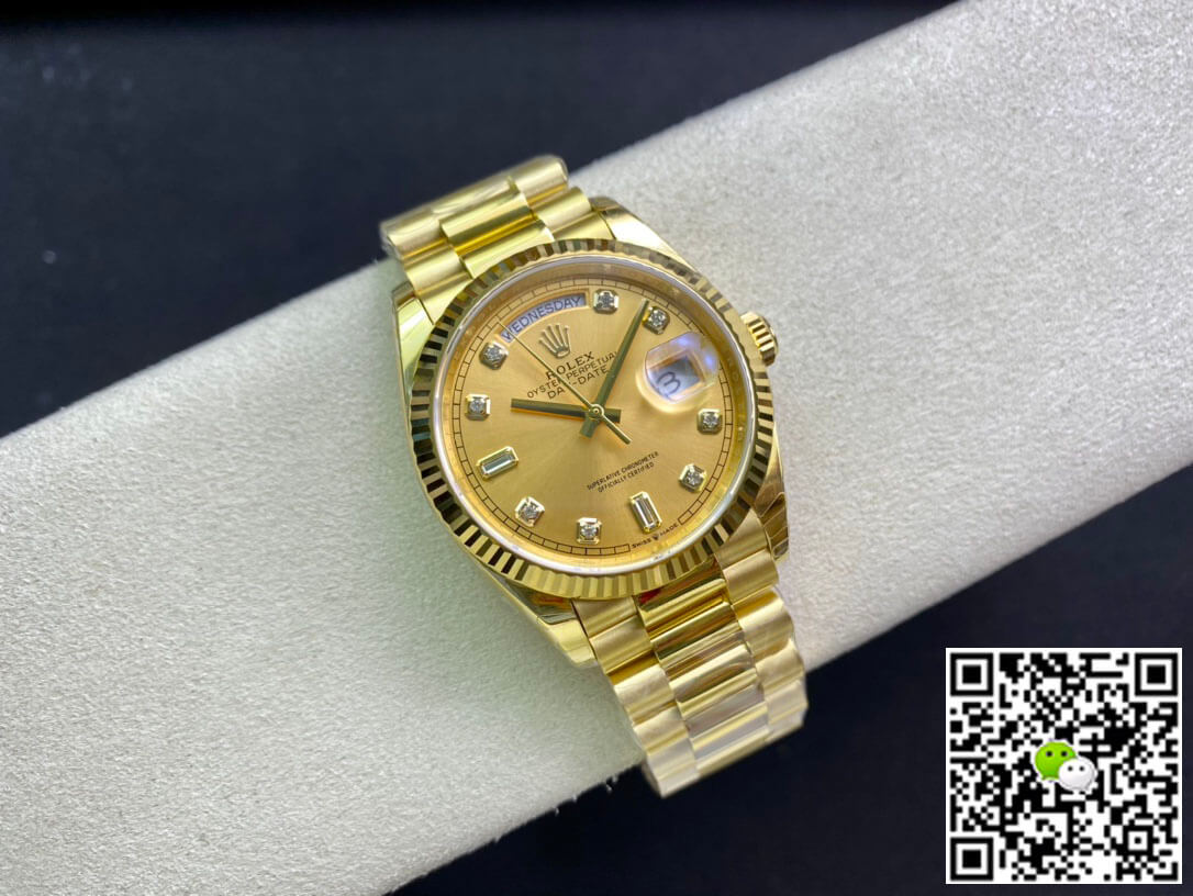 Rolex Day-Date M128238-0008 Yellow Gold EW Factory Champagne Dial