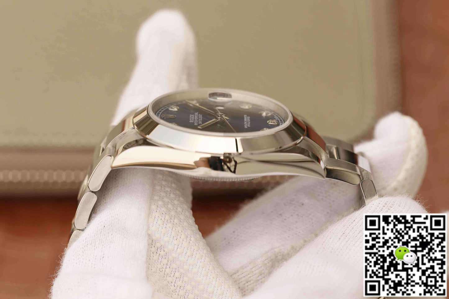Rolex Datejust M126300 EW Factory Stainless Steel Blue Dial