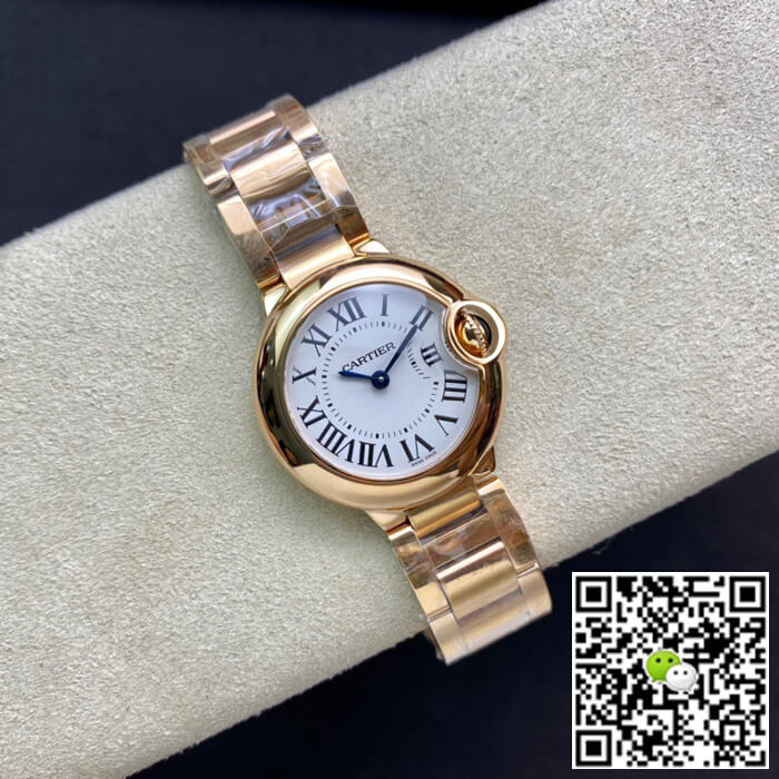 Ballon Bleu De Cartier 28MM WGBB0007 V6 Factory Rose Gold