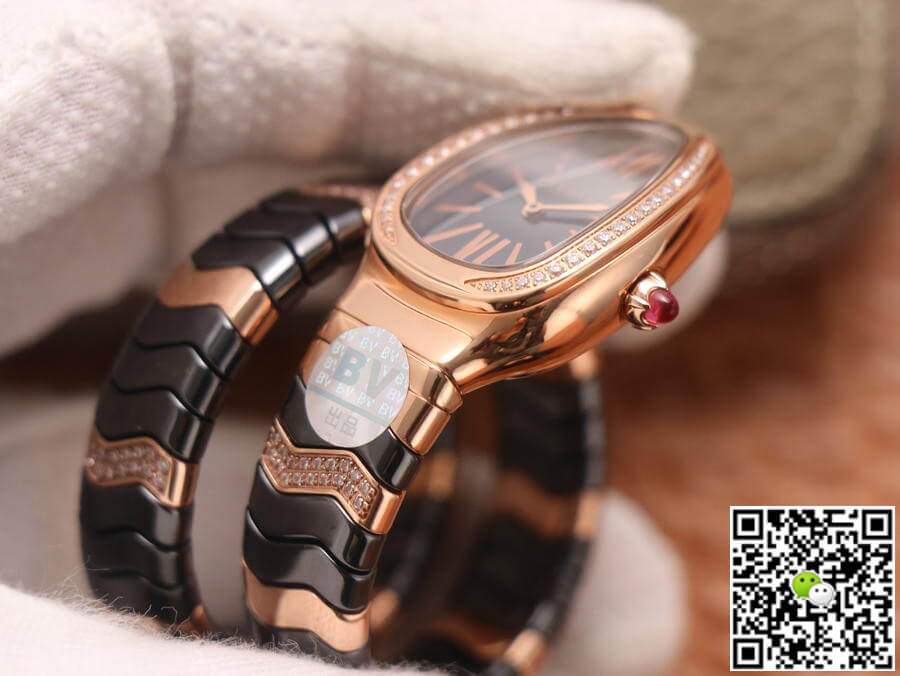 Bvlgari Serpenti BV Factory Rose Gold Diamonds