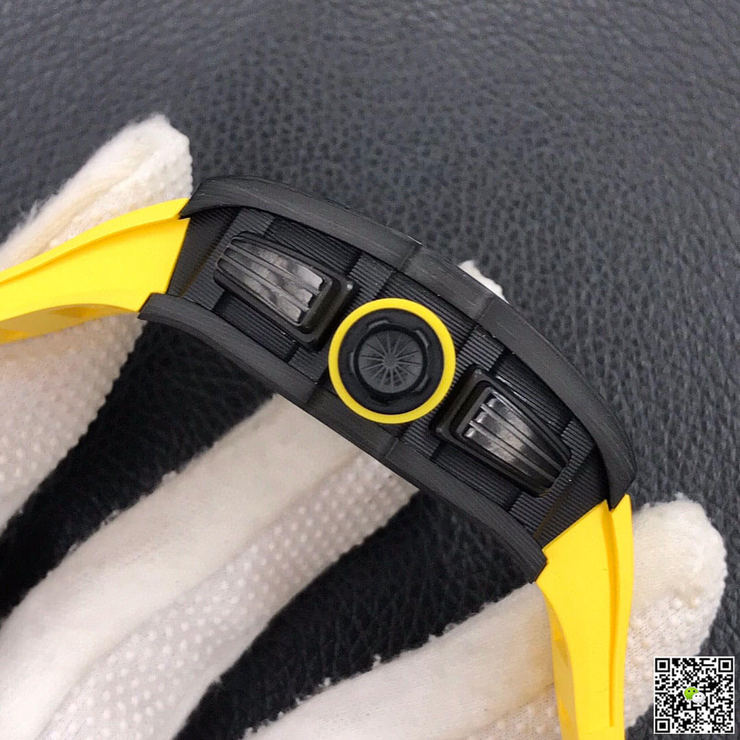 Richard Mille RM-011 KV Factory Forged Carbon Yellow Strap