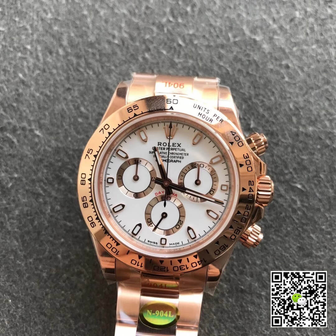 Rolex Daytona m116505-0010 Noob Factory White Dial