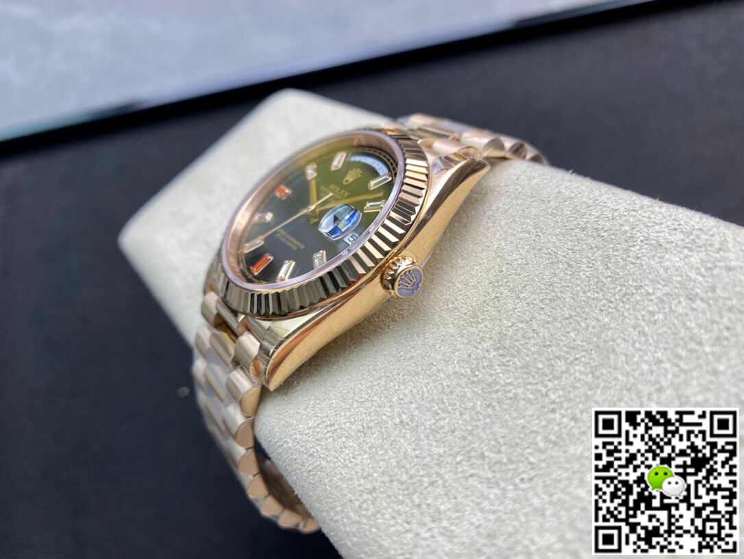 Rolex Day Date 40MM EW Factory Black Dial