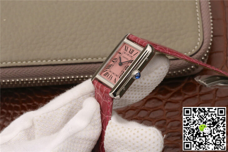 Cartier Tank W5200000 Ladies K11 Factory Pink Dial