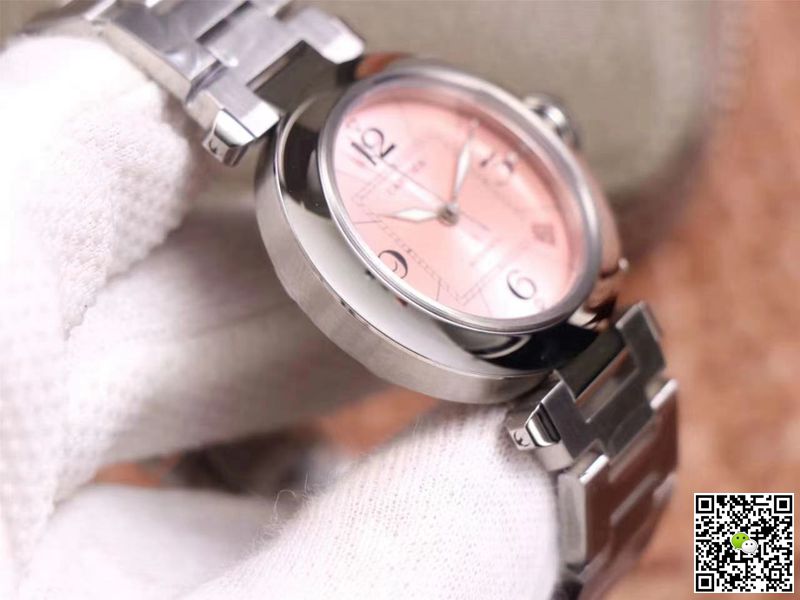 Cartier Pasha W31075M7 V9 Factory Pink Dial