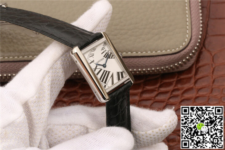 Cartier Tank W5200018 K11 Factory White Dial