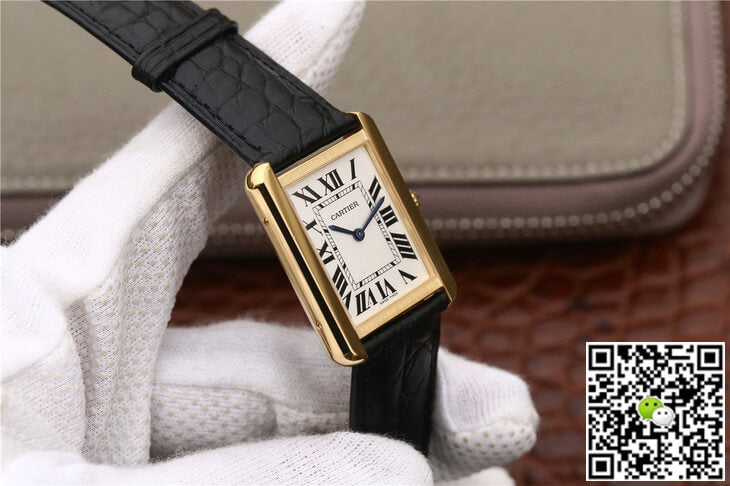 Cartier Tank W5200002 K11 Factory White Dial