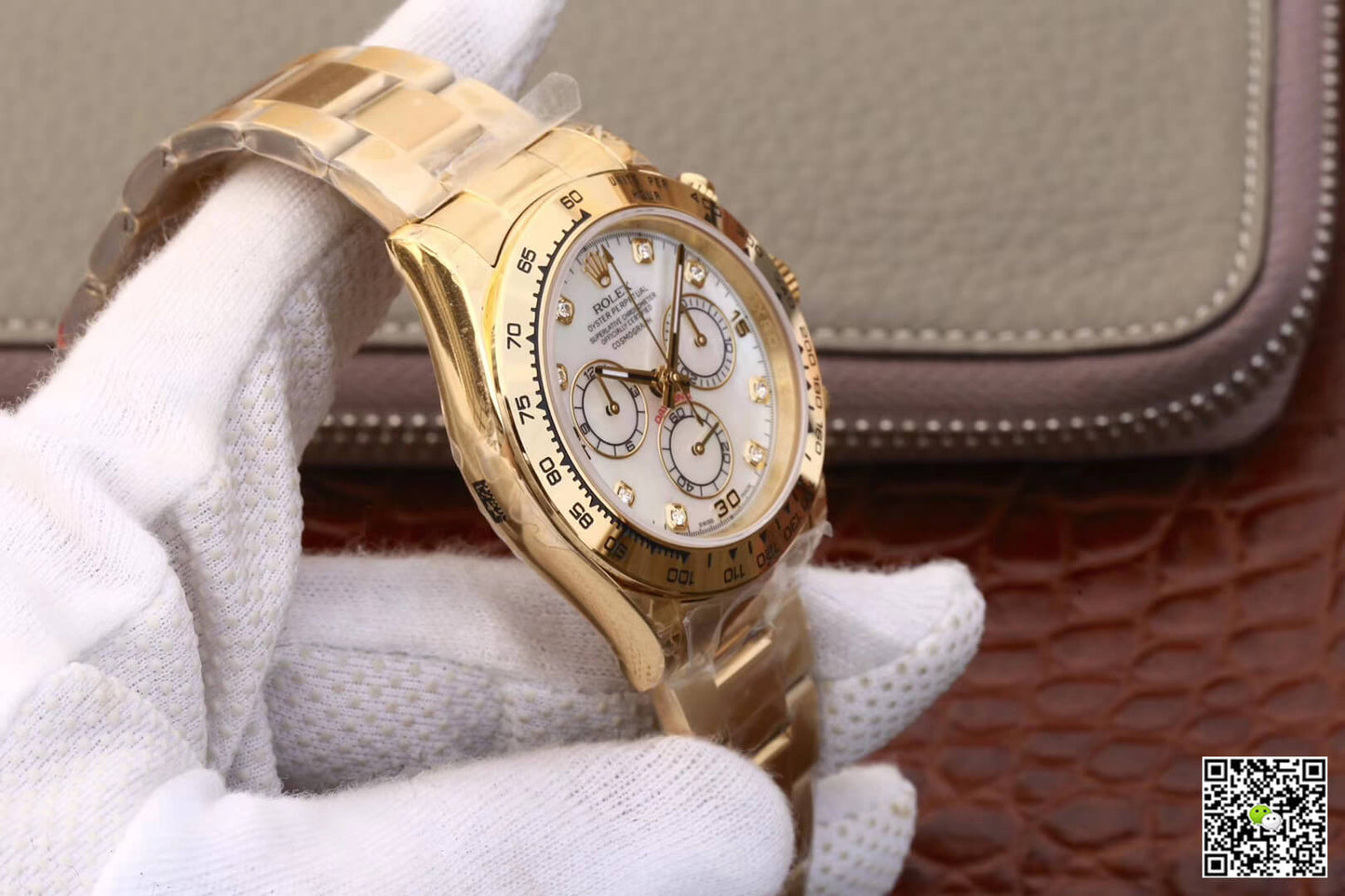 Rolex Daytona Cosmograph 116528-78598 JH Factory Yellow Gold Diamonds Dial