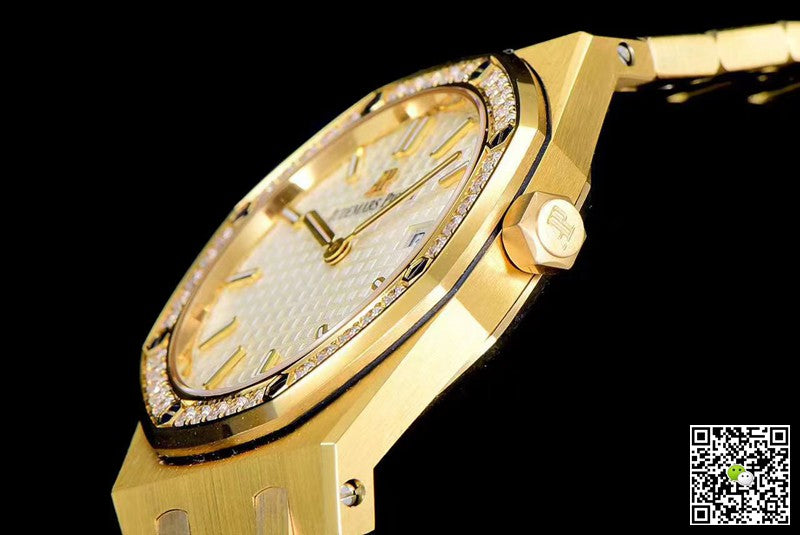 Audemars Piguet Royal Oak Quartz 67651BA.ZZ.1261BA.01 JF Factory Yellow Gold Diamond