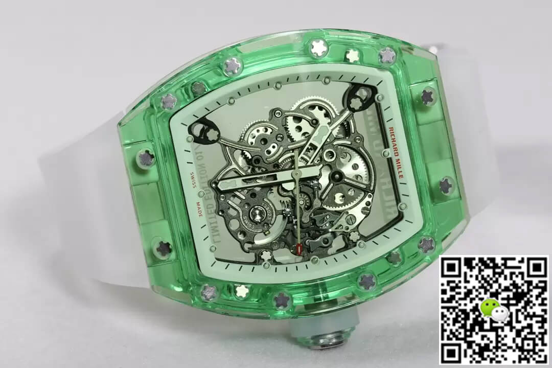 Richard Mille RM055 RM Factory Green Skeleton Dial