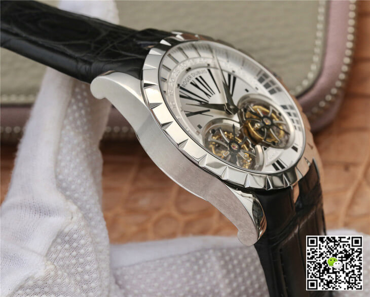 Roger Dubuis Excalibur RDDBEX0250 JB Factory Tourbillon White Dial
