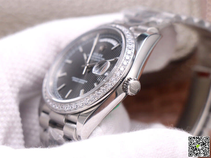 Rolex Day-Date M228349RBR-0008 EW Factory White Gold Grey Dial