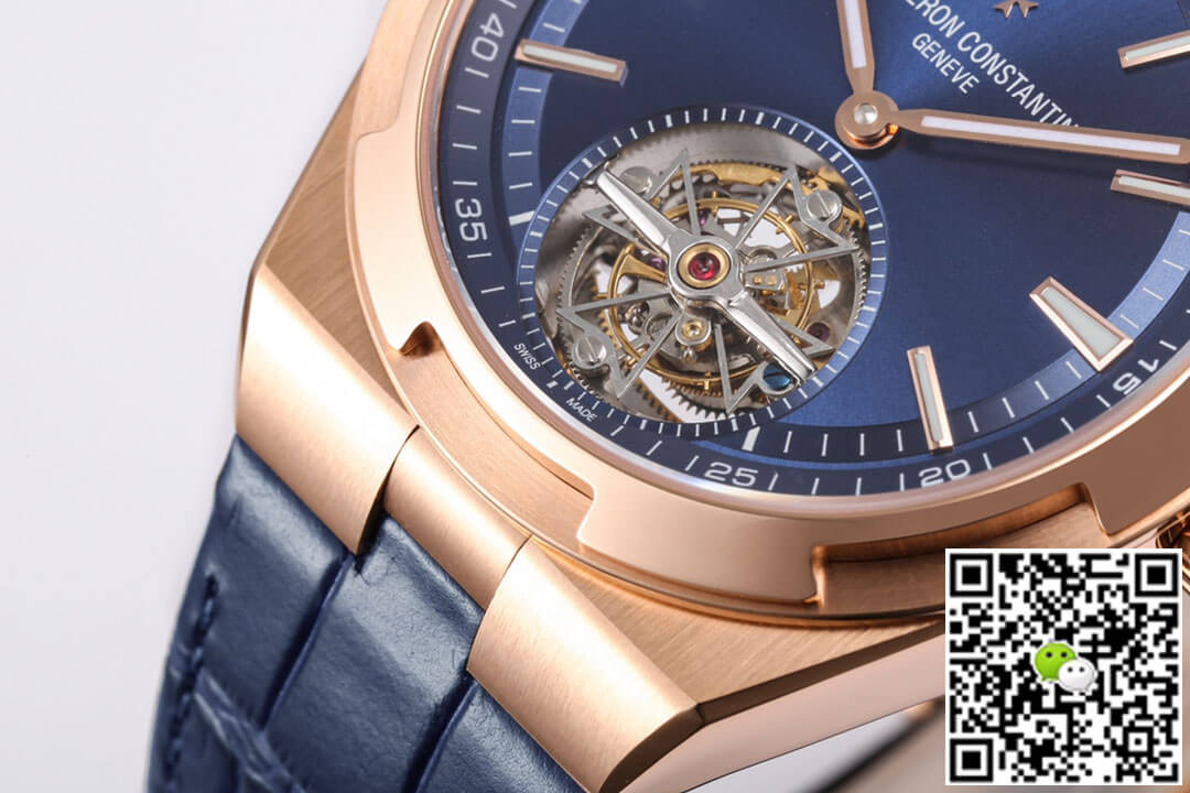 Vacheron Constantin Overseas Tourbillon 6000V/110R-B733 BBR Factory Blue Leather Strap
