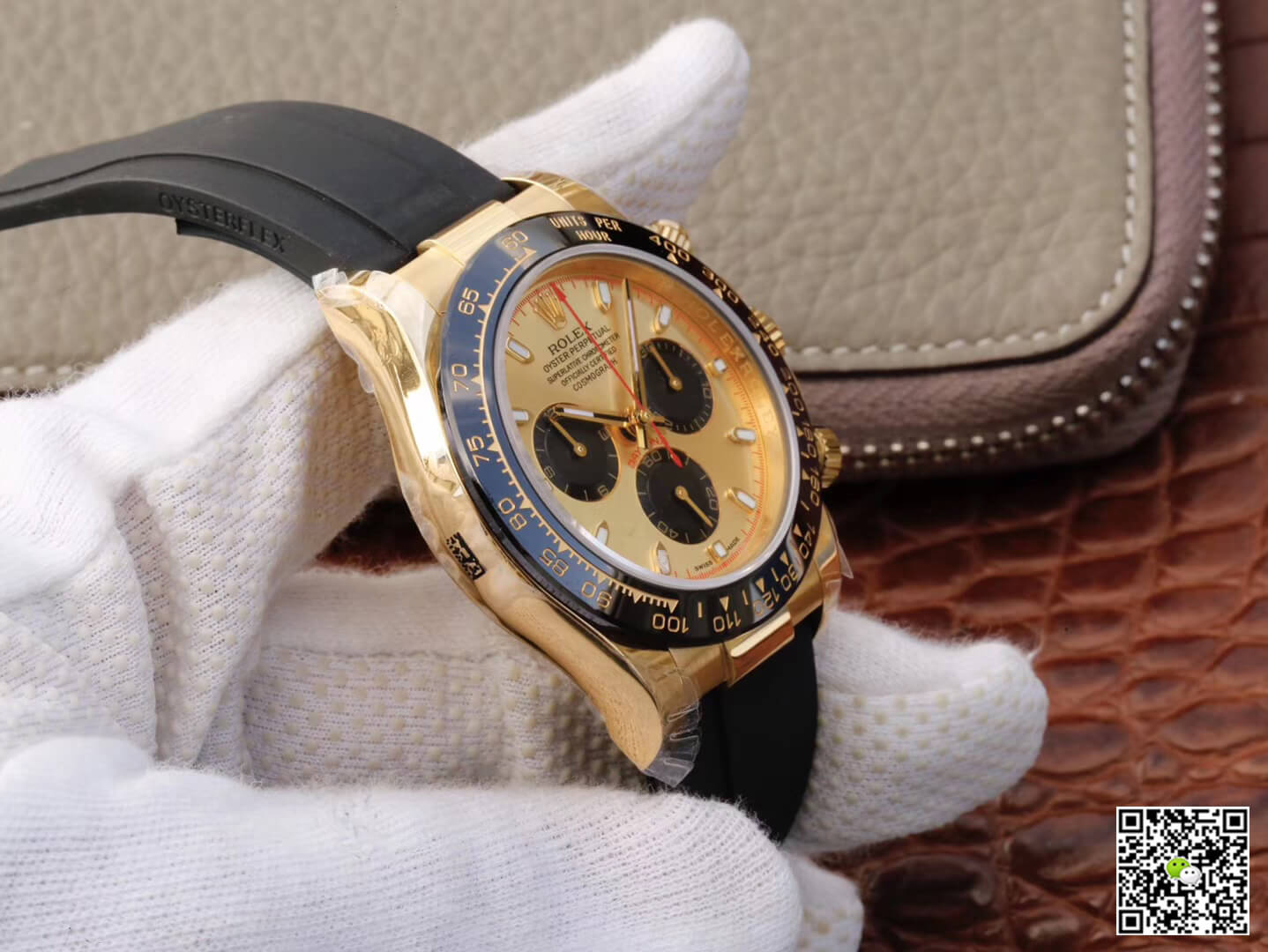 Rolex Daytona Cosmograph 116518ln JH Factory V6 Yellow Gold Black Chronograph