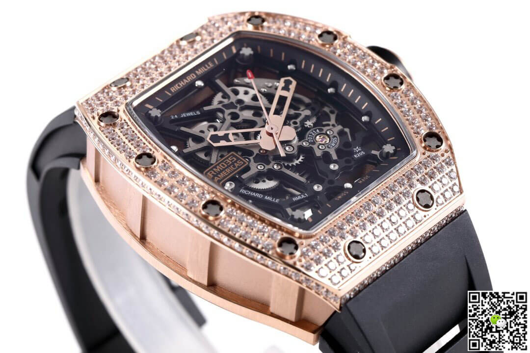 Richard Mille RM035 Americas KV Factory Diamond Skeleton Dial