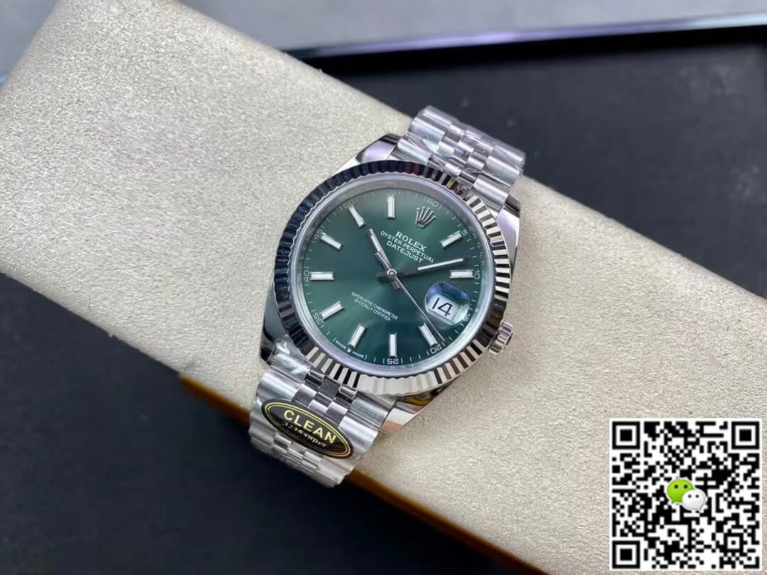Rolex Datejust M126334-0027 Clean Factory Mint Green Dial