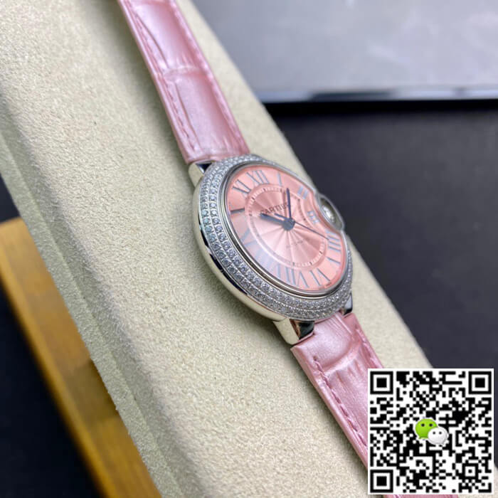 Ballon Bleu De Cartier 33MM V6 Factory Pink Dial