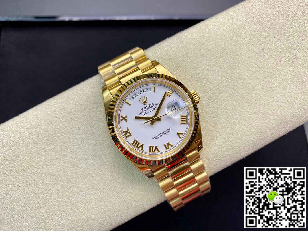 Rolex Day-Date M128238 EW Factory White Dial Roman Time Scale