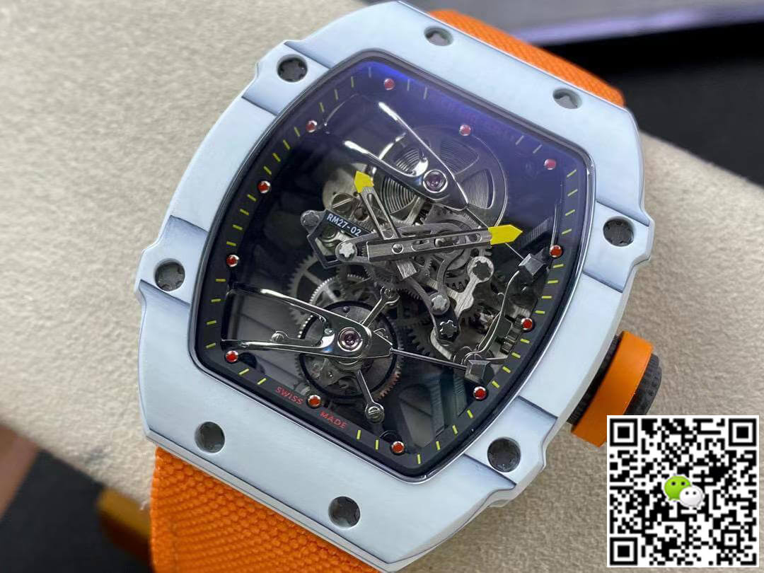 Richard Mille RM27-02 RM Factory Skeleton Tourbillon Orange Strap