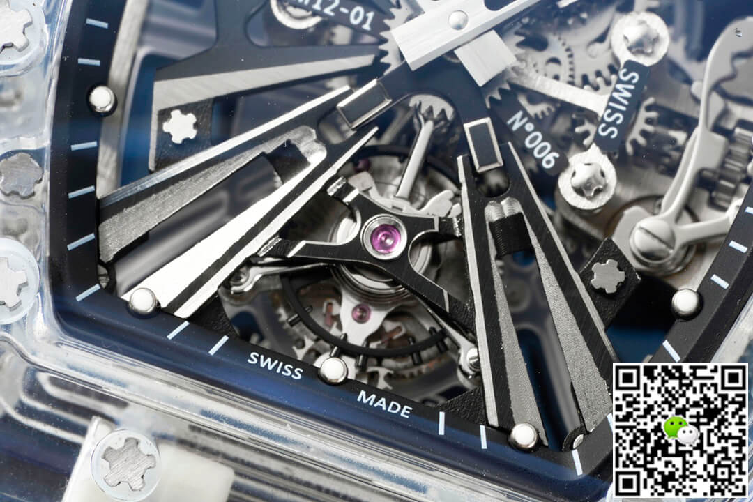 Richard Mille RM12-01 RM Factory Tourbillon Transparent Version Blue Strap