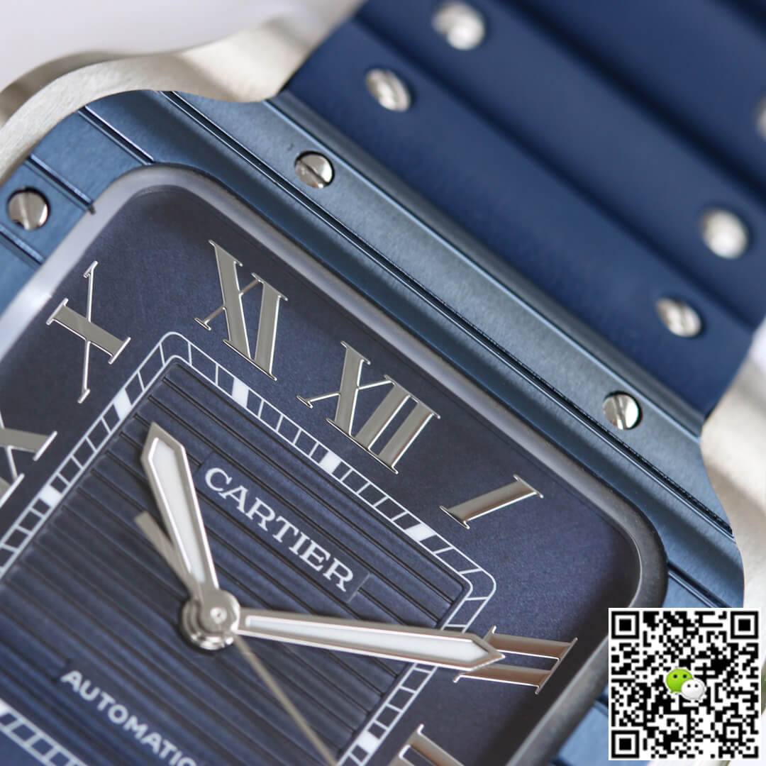 Santos De Cartier GF Factory Blue Bezel