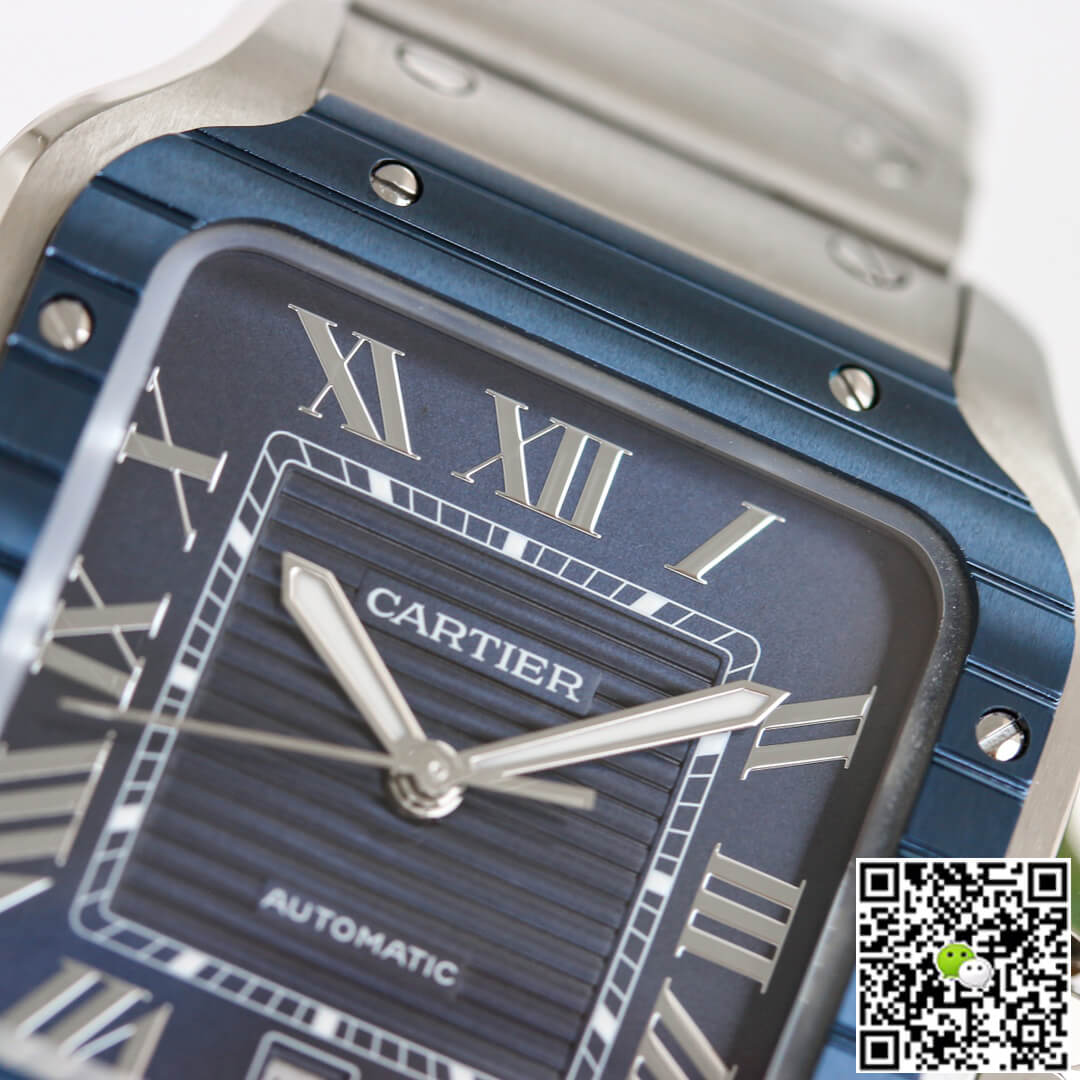 Santos De Cartier GF Factory Stainless Steel Blue Dial