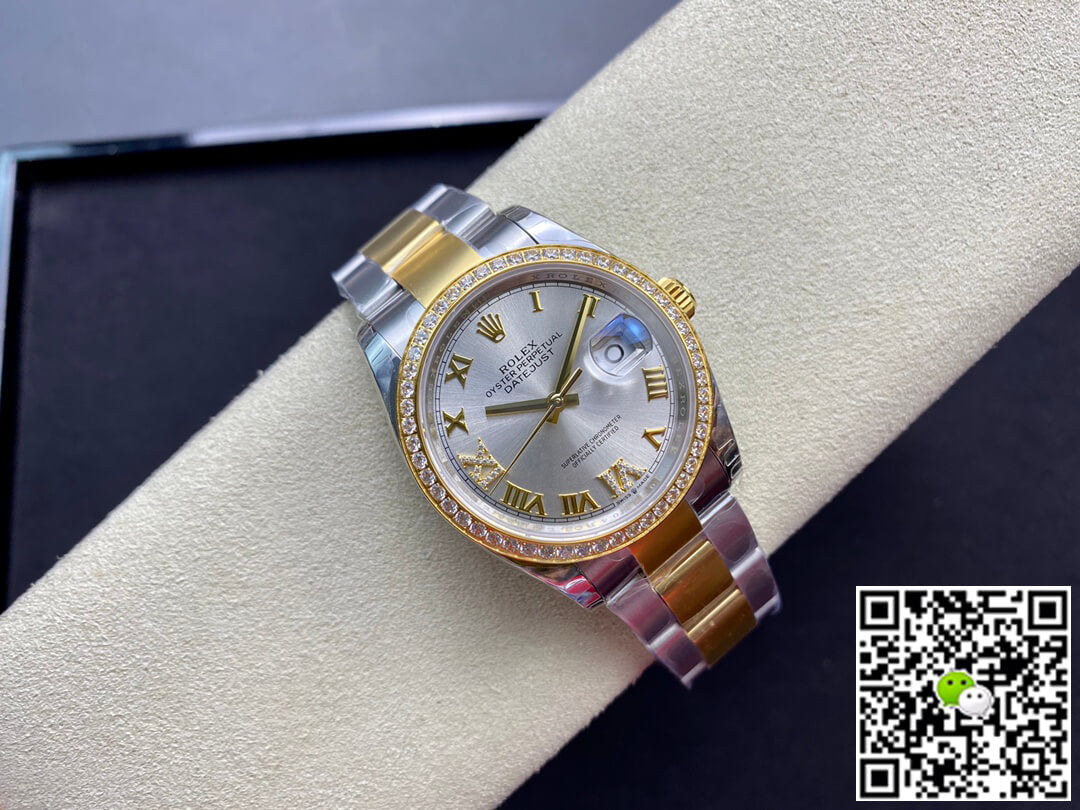 Rolex Datejust M126283RBR-0018 EW Factory Diamond-set Bezel
