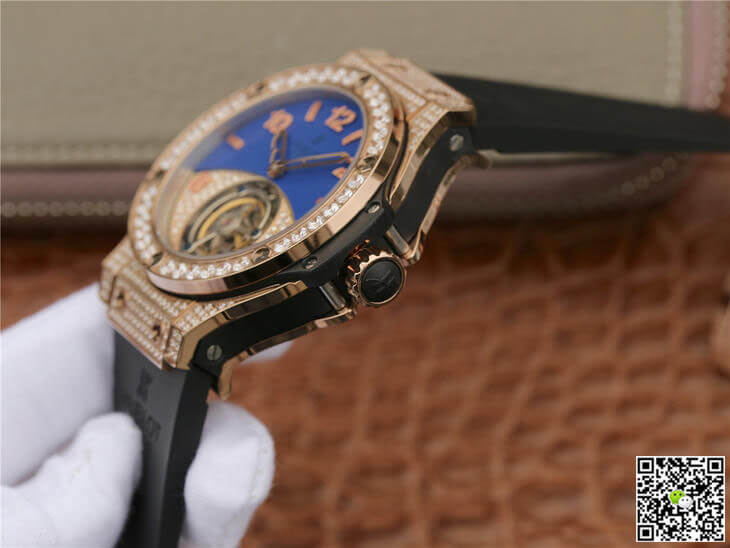 Hublot Big Bang Tourbillon Rose Gold Diamond Dial