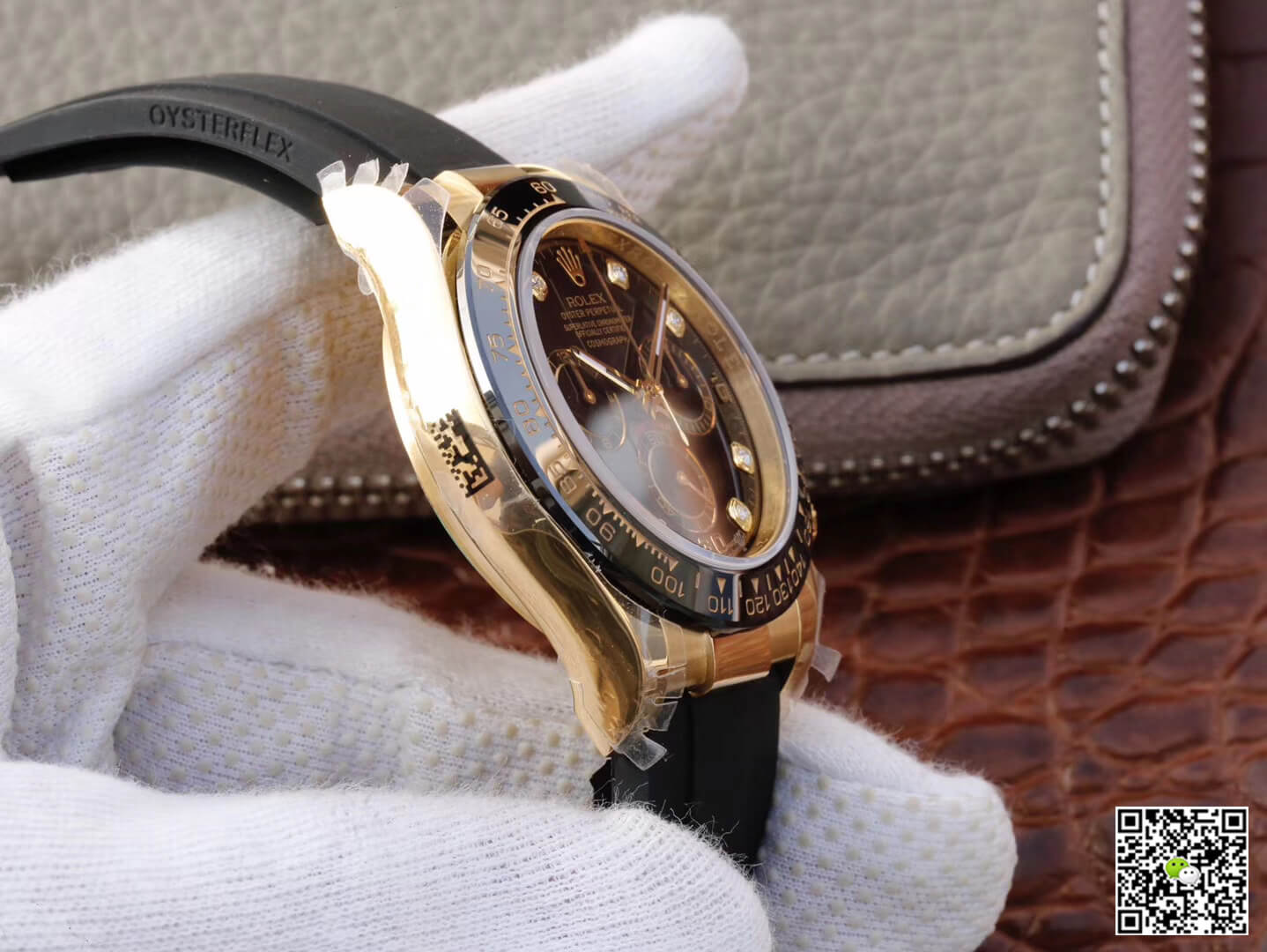 Rolex Daytona Cosmograph M116518ln-0046 JH Factory Diamond Black Dial