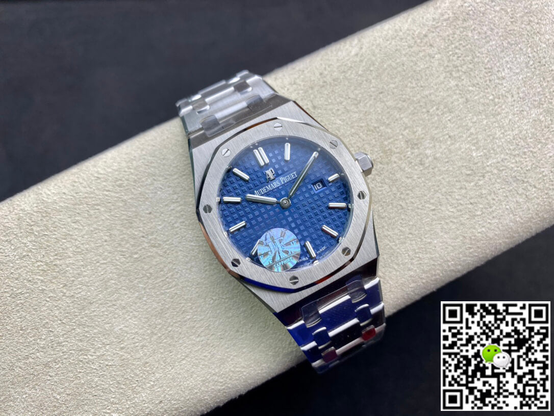 Audemars Piguet Royal Oak Quartz 67650ST.OO.1261ST.01 JF Factory Blue Dial