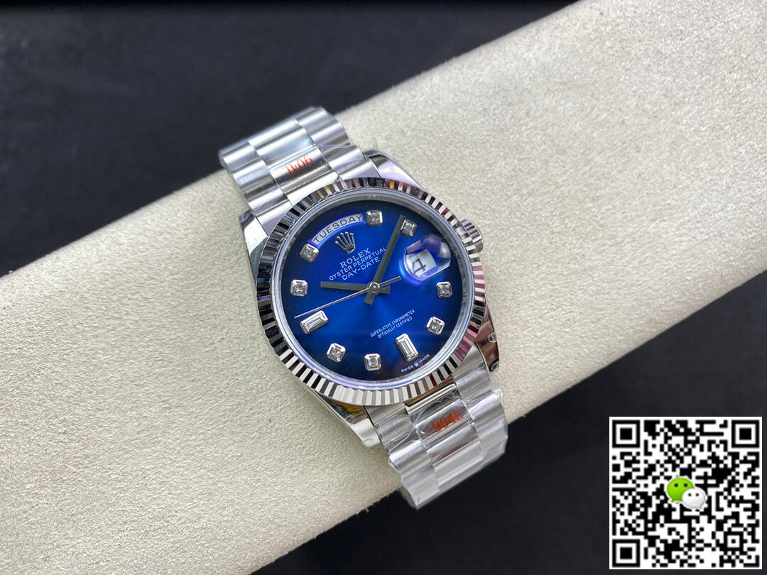 Rolex Day Date M128239-0023 36MM GM Factory Blue Dial