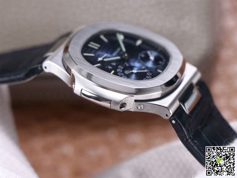Patek Philippe Nautilus 5712/1A-001 PF Factory Blue Dial Leather Strap
