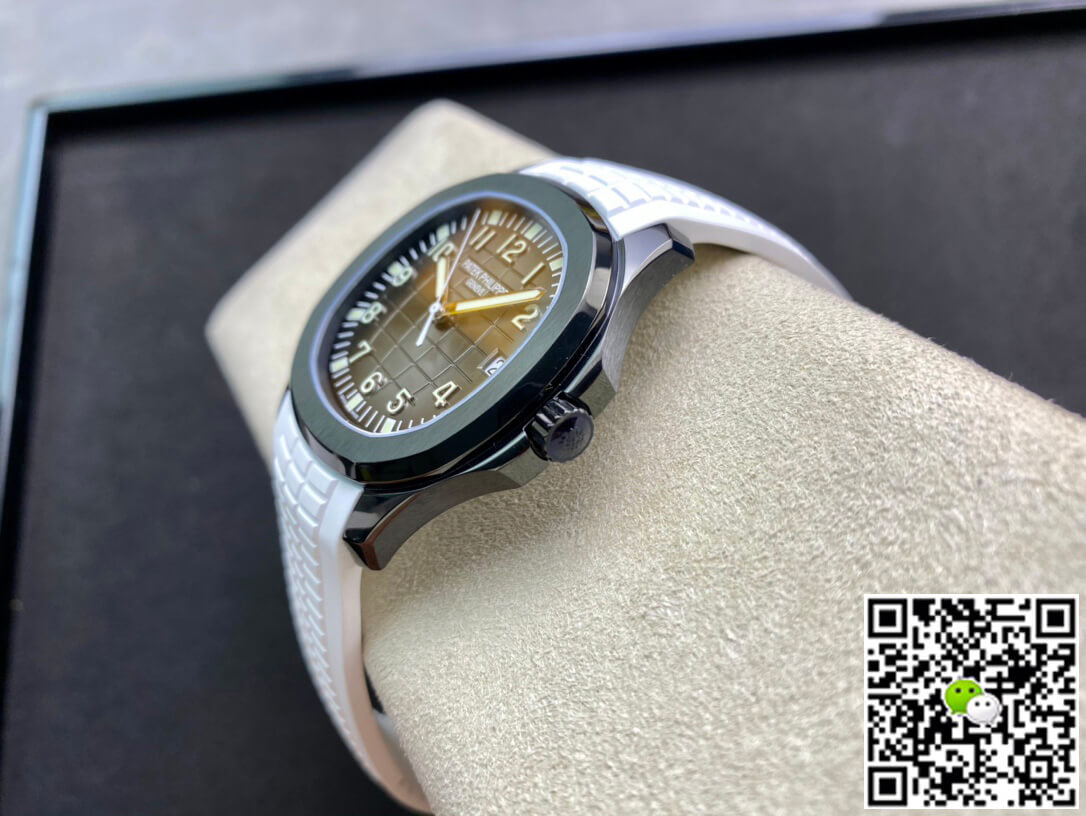 Patek Philippe Aquanaut PP5167 ZF Factory DLC White Rubber Strap