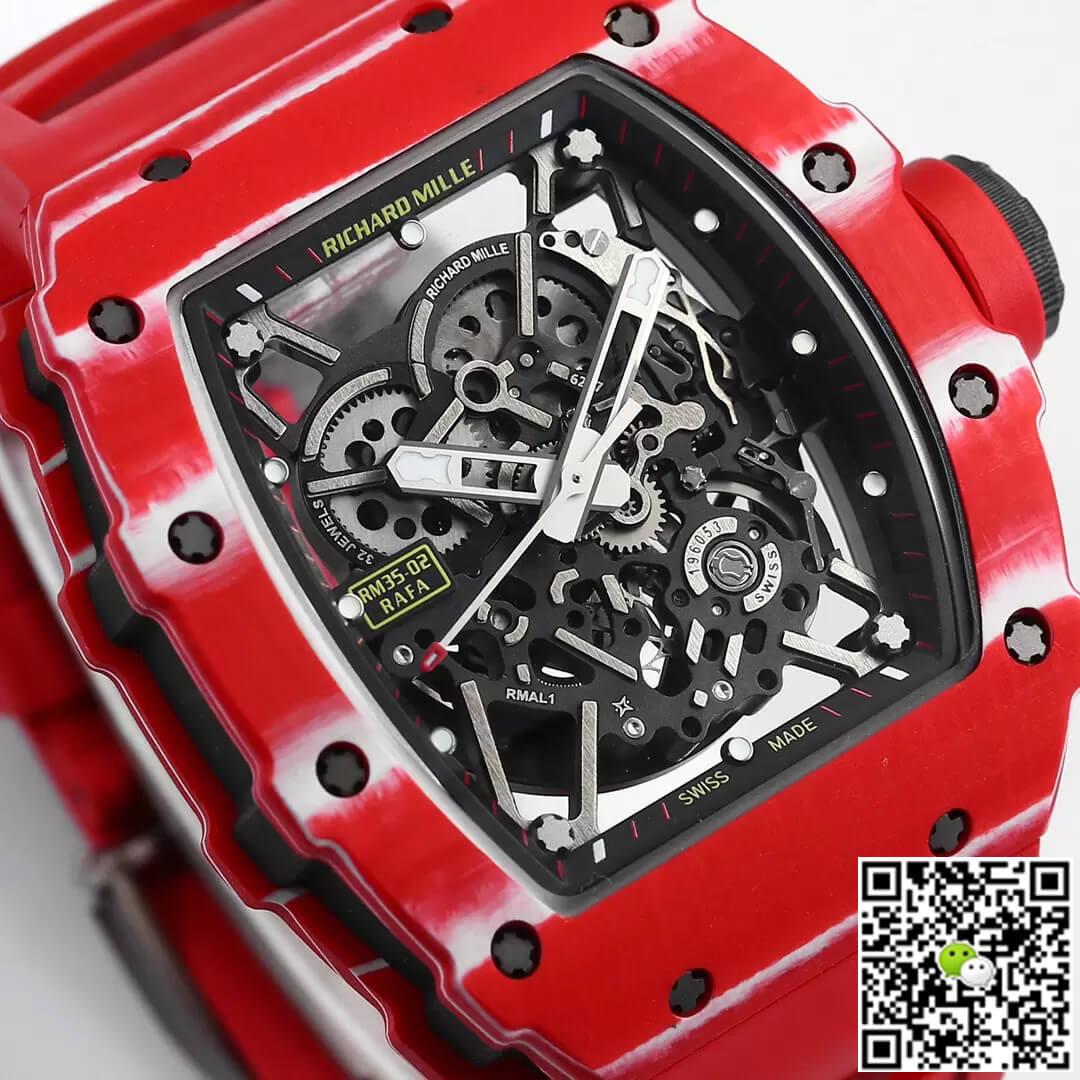 Richard Mille RM35-02 BBR Factory Red Carbon Fiber Case