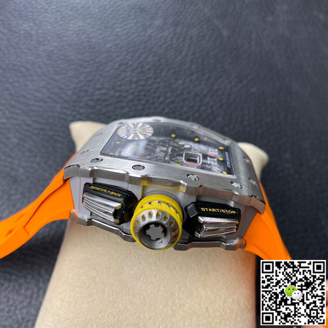 Richard Mille RM11-03 KV Factory Orange Rubber Strap