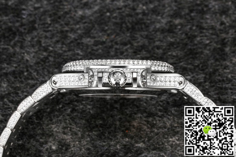 Patek Philippe Nautilus 5726 R8 Factory Gypsophila Diamond White Dial