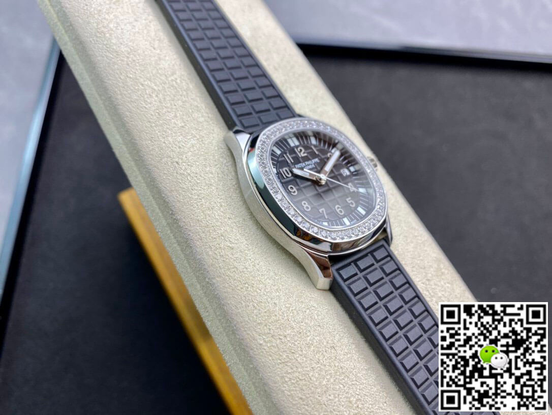 Patek Philippe Aquanaut Quartz Ladies 5067A-001 PPF Factory Diamond-set Bezel