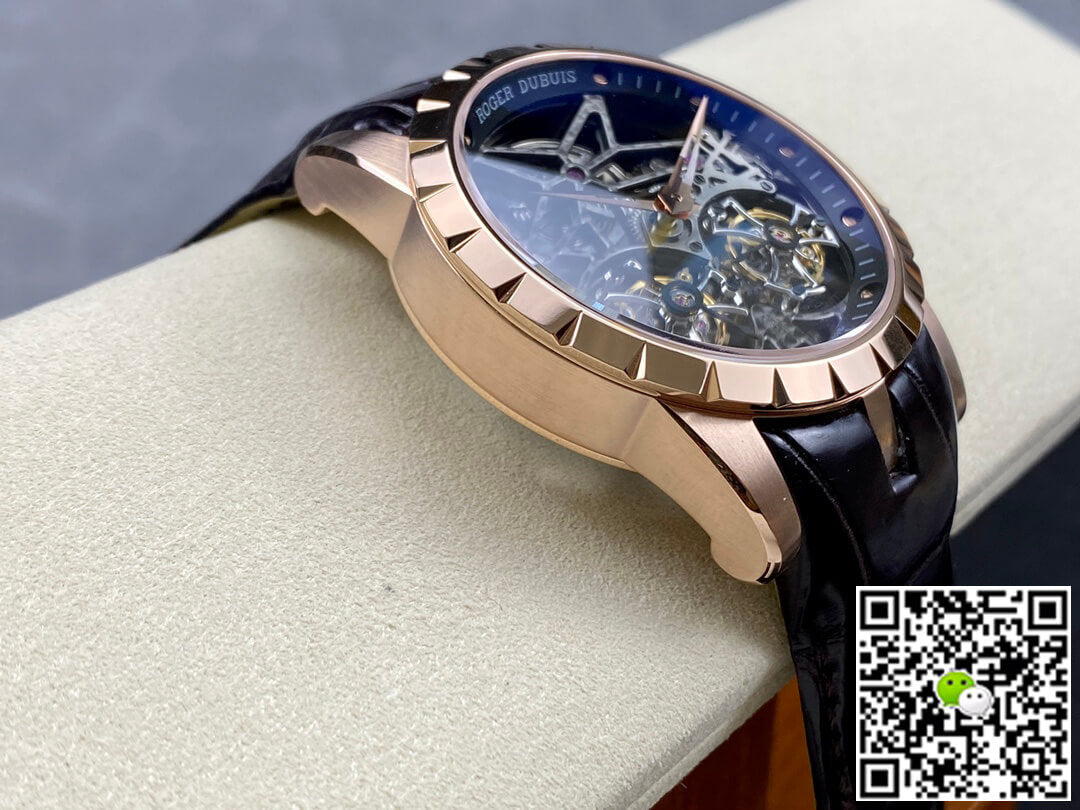 Roger Dubuis Excalibur RDDBEX0395 YS Factory Rose Gold Double Tourbillon Dial
