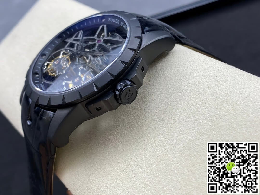 Roger Dubuis Excalibur RDDBEX0364 YS Factory Skeleton Double Tourbillon Dial