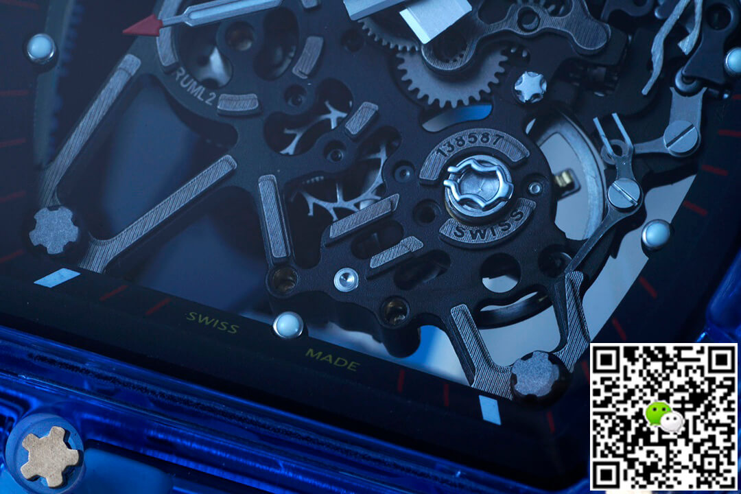 Richard Mille RM35-01 RM Factory Blue Rubber Strap