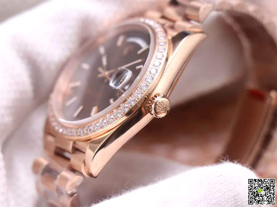 Rolex Day-Date M228345RBR-0005 EW Factory Chocolate Color Dial