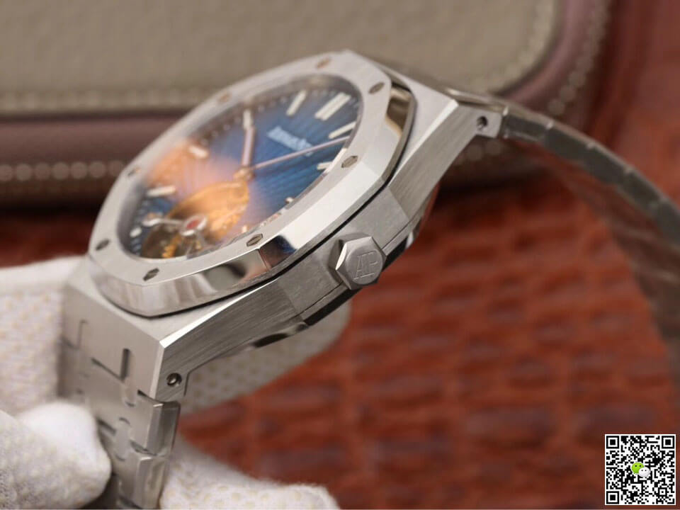 Audemars Piguet Royal Oak Tourbillon 26522TI.OO.1220TI.01 JF Factory Smoky Blue Dial
