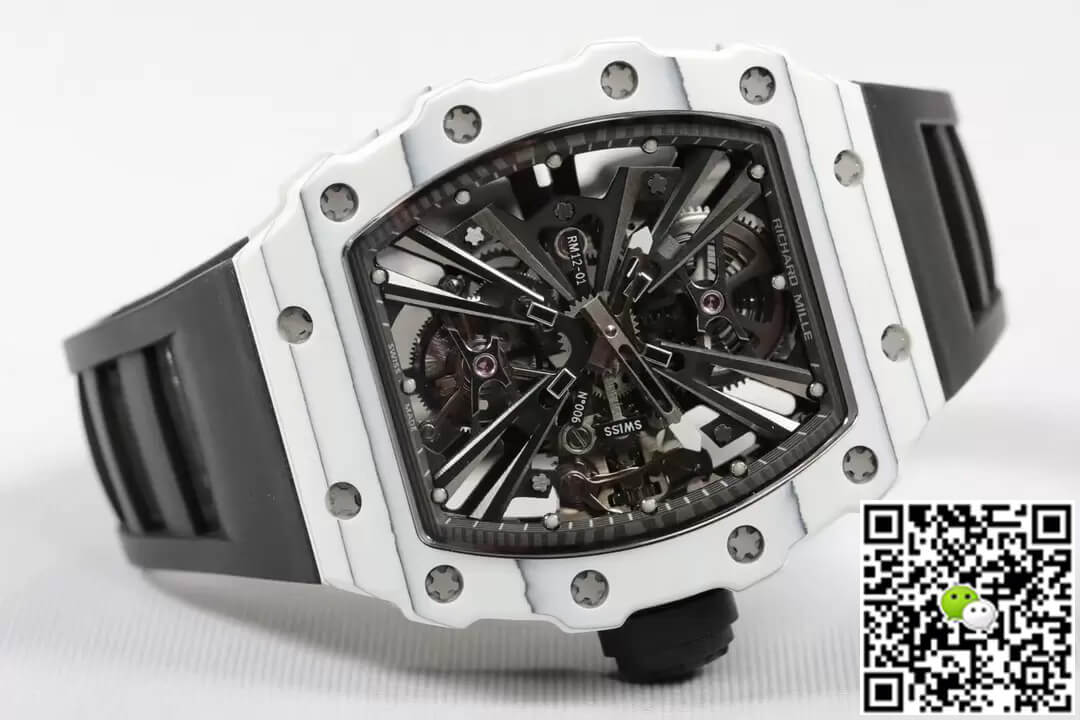 Richard Mille RM12-01 Tourbillon RM Factory Black Rubber Strap