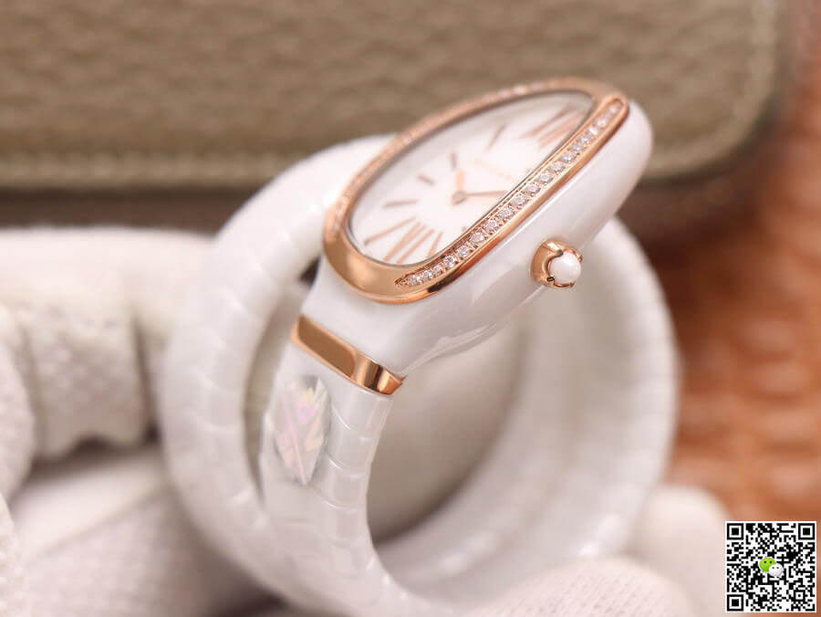 Bvlgari Serpenti 102613 BV Factory White Ceramic Dial