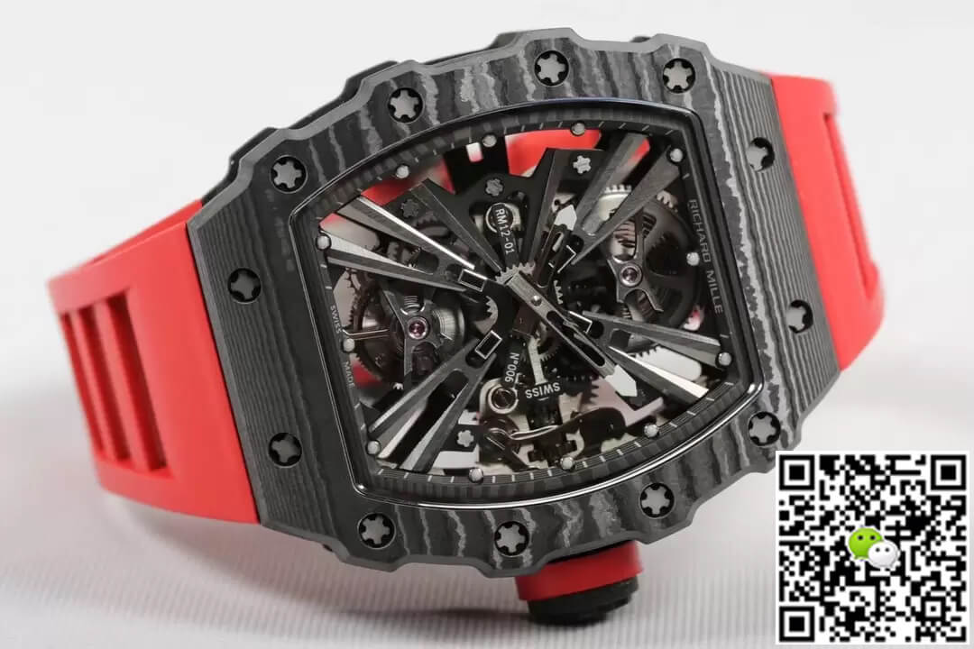 Richard Mille RM12-01 Tourbillon RM Factory Carbon Fiber Skeleton Dial