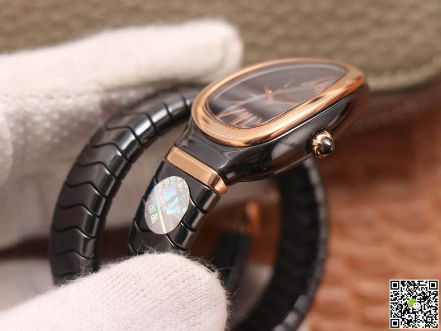 Bvlgari Serpenti 102735 BV Factory Rose Gold Black Dial