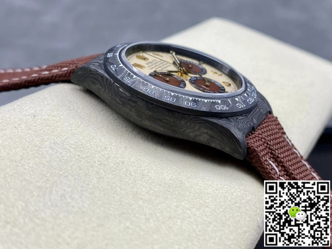 Rolex Daytona Cosmograph Diw Custom Version Noob Factory Brown Strap