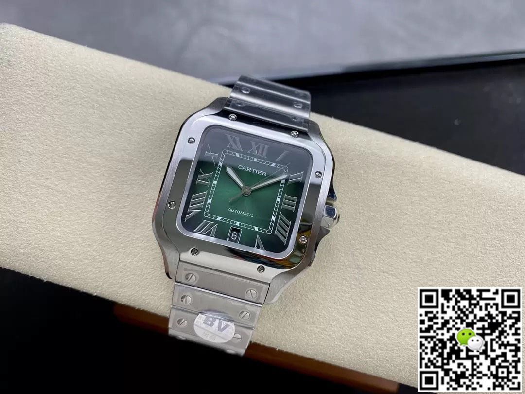 Cartier De Santos WSSA0062 BV Factory Green Dial